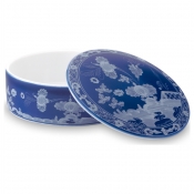 Ginori Oriente Italiano Indaco Round Trinket Box